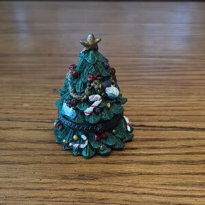 Christmas tree trinket box